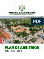 Plan de Arbitrios Choloma 2023