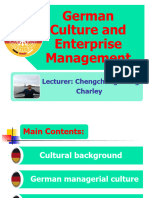 CH.3 German Culture and Enterprise Management