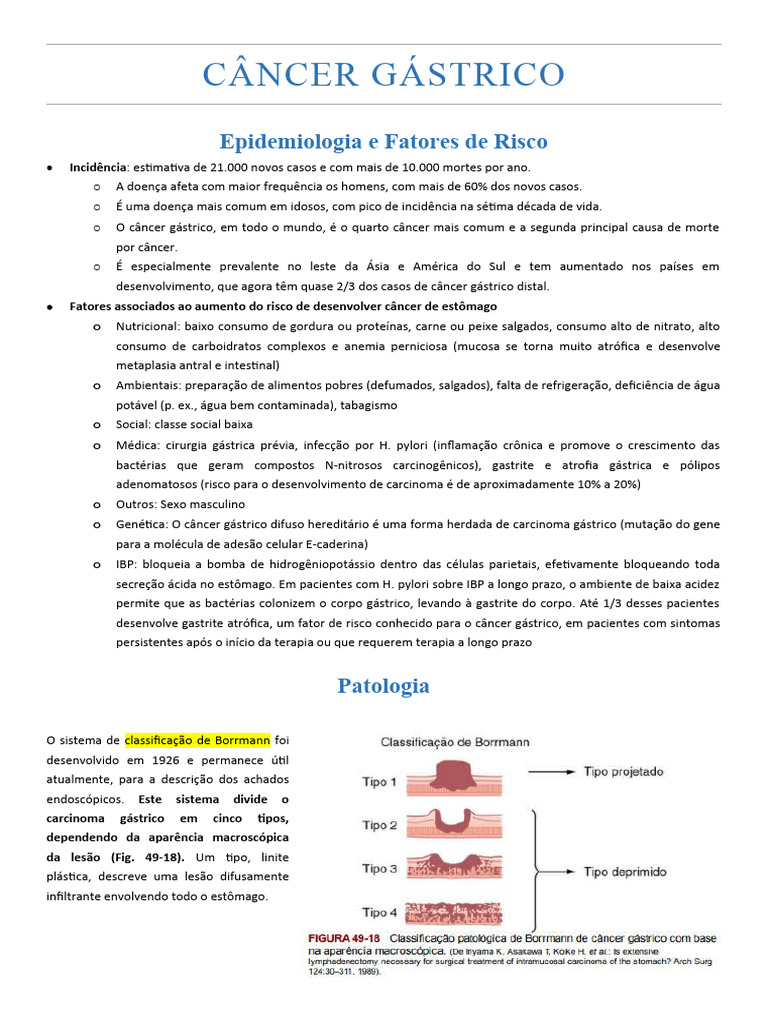 Cancer Gastrico Pdf Câncer Linfoma