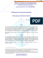 Filosofando Sobre Educacao Matematica