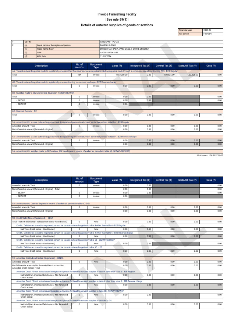 Iff 03bdapk0147g4z5 022024 | PDF | Invoice | Taxes