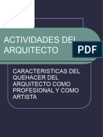 Tema 9 ACTIVIDAD DEL ARQUITECTO