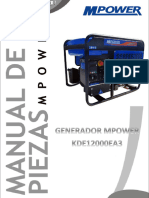 Manual de Partes KDE12000EA3