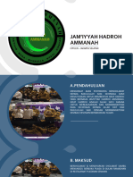 Proposal Jam'iyyah Hadroh Ammanah