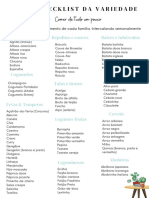 Checklist Da Variedade