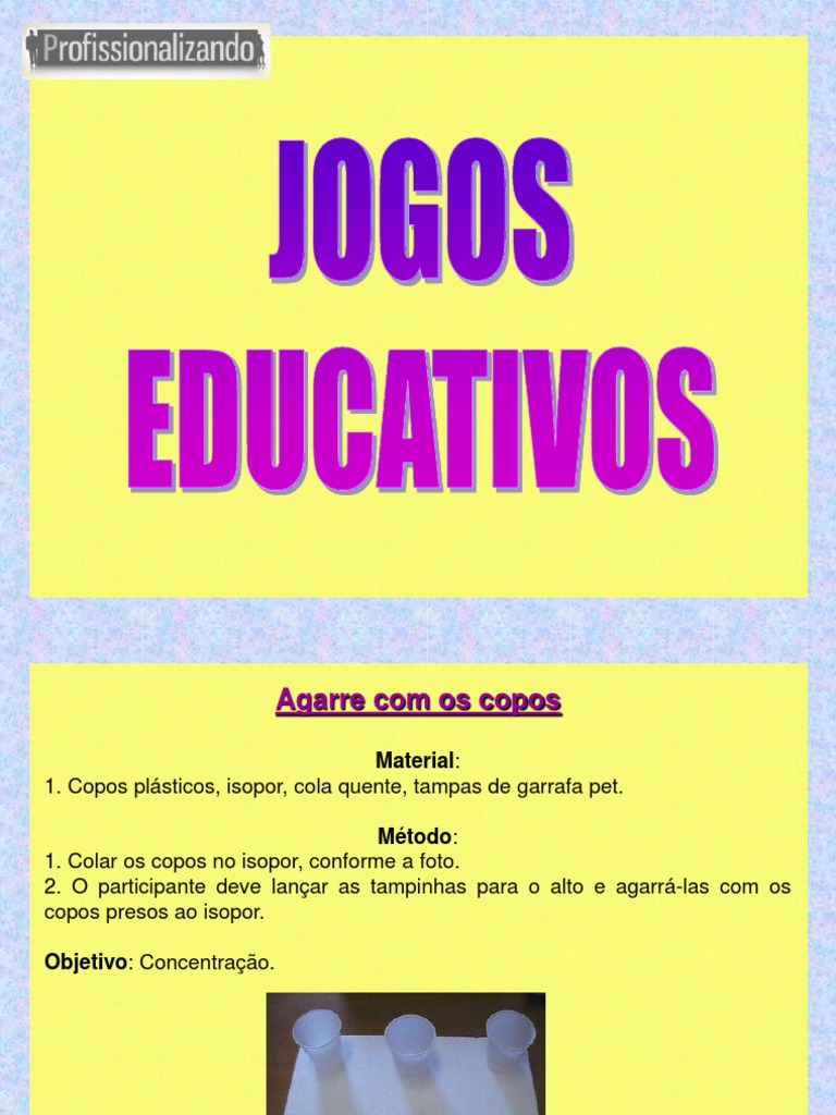 JOGOS E BRINCADEIRAS - CLUBE PEDAGÓGICO NM (1) - Ensino Fundamental