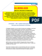 Resolução - (032) 98482-3236 - Atividade 1 - Ped - Saúde e Educação - 51-2024