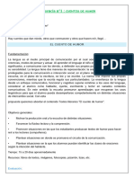 Secuencia N°1 - Lengua 5° - 2022 - Cuento de Humor Revisar