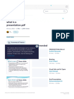 What Is A Presentation PDF