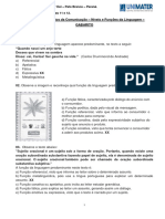 Aulas 11 e 12 - Processo e Elementos Da Comunicação - Exercícios - GABARITO