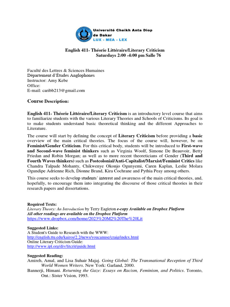 2023 ang 411 syllabus the lit m1 pdf feminism gender studies