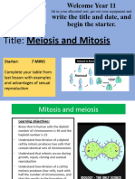 Mitosis and Meiosis