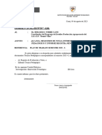 Informe Nº20 - Entrega de Registros, Inf. Tec Pedagógicos y Reg.