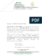 Manifestação - Redesignação Audiência - Informar Endereço - Elder Natan de Lima Moraes