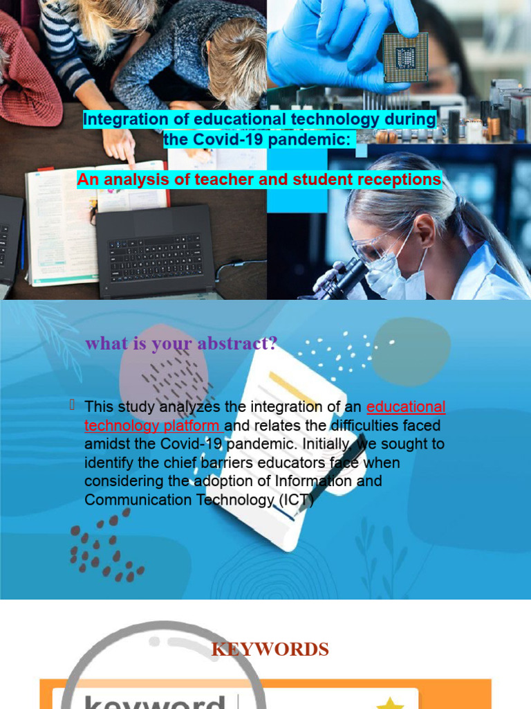 Integration of Educational Technology During The Covid-19 Pandemic ...