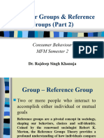 Consumer Groups & Reference Groups (Part 2)