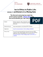 Unit 1 - Introduction To Ethics in Public Life - Good Practitioners in A Rising Asia - Kenneth Winston