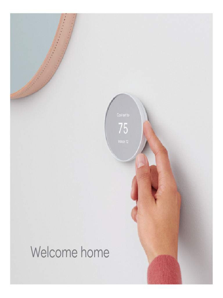 Google Nest Thermostat Welcome Guide | PDF | Thermostat | Personal ...