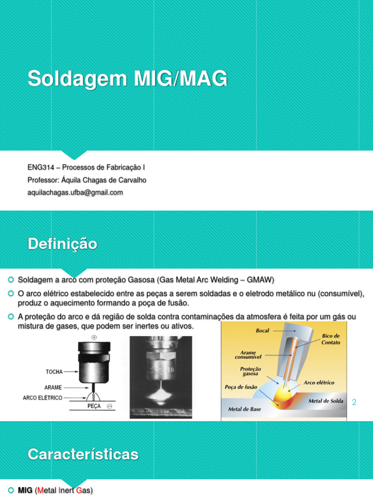 Aula 10 - Soldagem MIG MAG | PDF | Materiais | Ciências Físicas