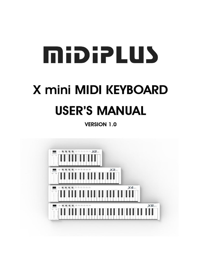 X Mini MIDI Keyboard User Manual | PDF | Computer Keyboard | Musical ...