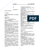 Pensum Licenciatura en Geografía (2004) UAM (España)