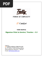 Signature Print On Invoice - User Manual