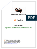 Signature Print On Invoice - User Manual