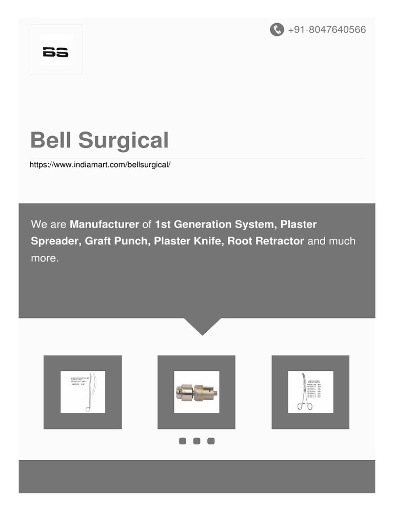 Bell Surgical | PDF | Drill