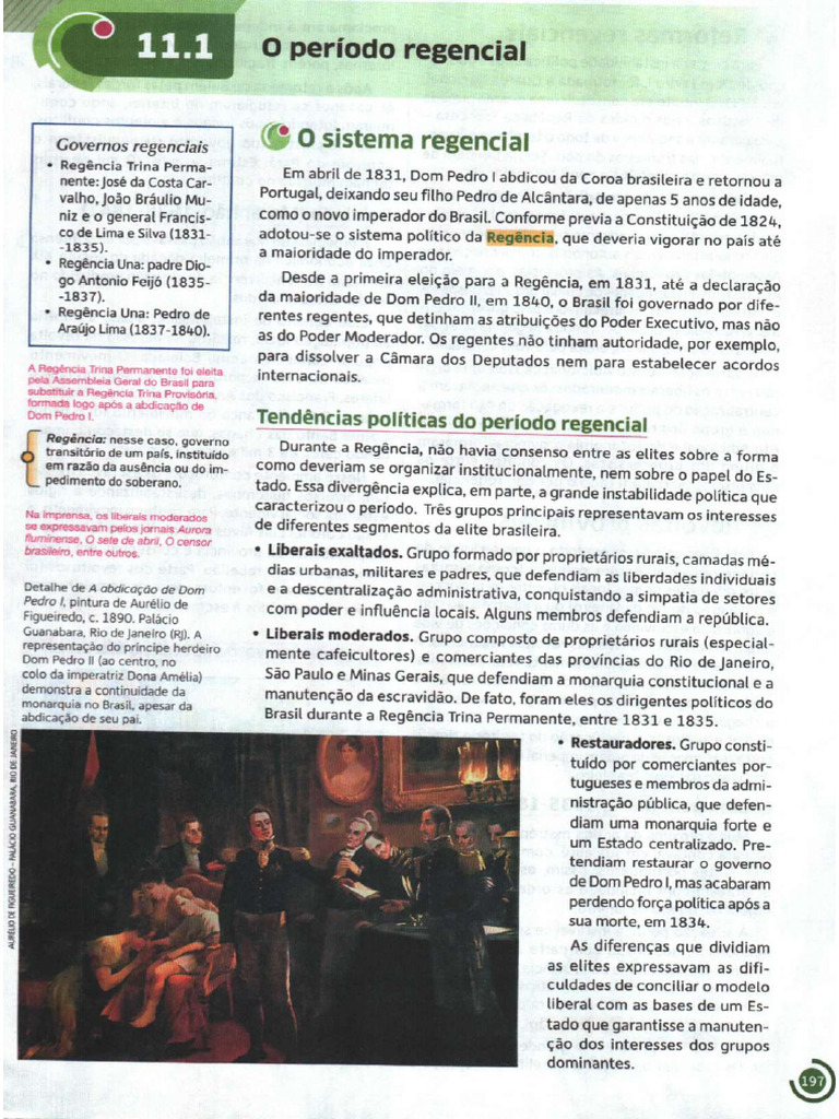O Período Regencial | PDF