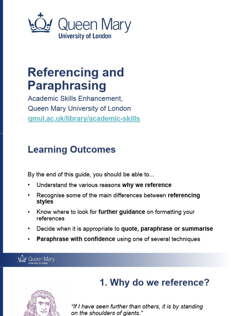 Effective Referencing Techniques Guide | PDF | Citation
