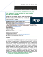 Ejercicio y Algunos Mecanismos Moleculares Que Subyacen A Una Mejora Del Desempeño en Tareas Cognitivas