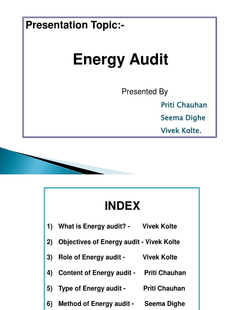 Energy Audit Overview and Methods | PDF | Energy Conservation | Audit