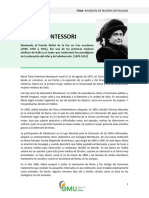 María Montessori - Medico Tres Veces Nominada Al Premio Nobel de La Paz y La Mujer Que Evoluciono Los Paradigmas de La Educacion Italia