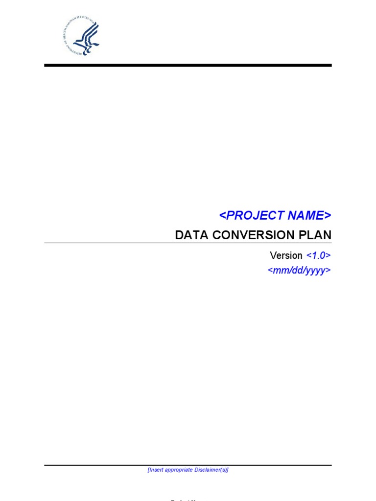 Eplc Data Conversion Plan Template | PDF | Data Quality | Business Process