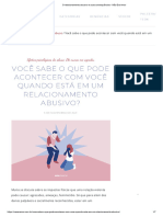 O Relacionamento Abusivo e Suas Consequências - Não Era Amor