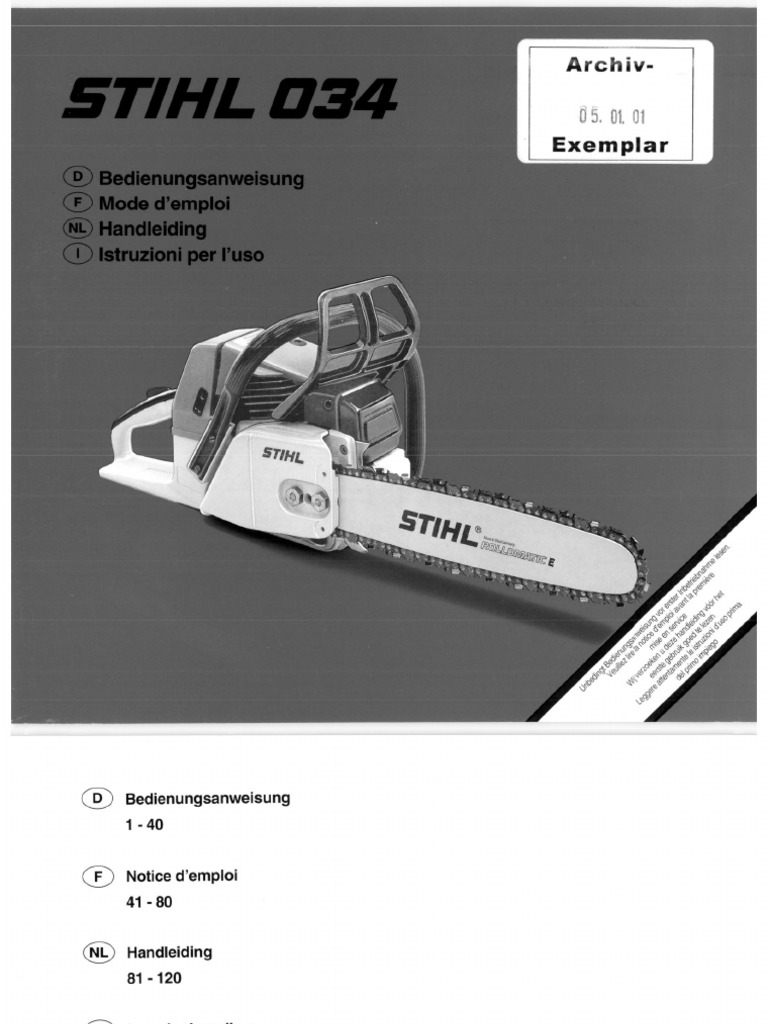 Bedienungsanleitung 034 | PDF