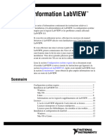 Notes D'Information Labview: Sommaire