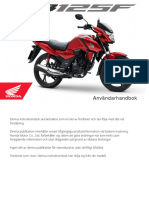 CB125F 2024 Instruktionsbok SWE