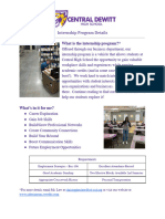 Internship Info Sheet