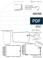 Guided Note Sheet Element of Art Line