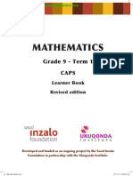 Math Gr9 Learner Book Term 1
