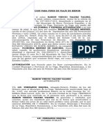 Autorizacion para Fines de Viaje de Menor Dionicio V Adez Mendez