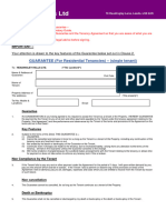 HH Guarantee Form Single Tenant 2021