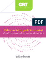 Educacion Patrimonial Pautas Orientadoras para Docentes