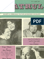 Revista Teatrul, Nr. 4, Anul XXI, Aprilie1976