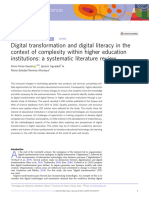 Digital Transformation and Digital Literacy in The Context of Complexity Within Higher Education Institutions, A Systematic Literature Review
