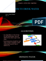 Algorithm to drink water