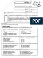 Diagnostico - Ciencias - 4 Año Básico