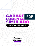 Gabarito Comentado Simulado Nocaute