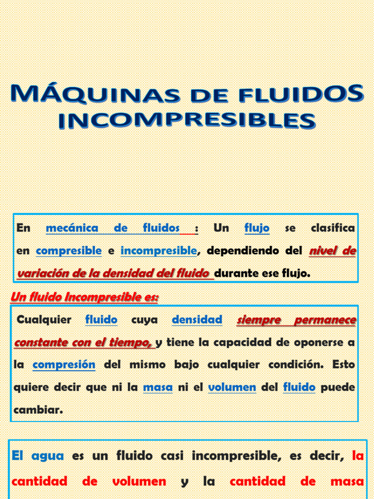 1.-Maqs. Fluidos Incomp. Conceptos | PDF | Bomba | Turbina